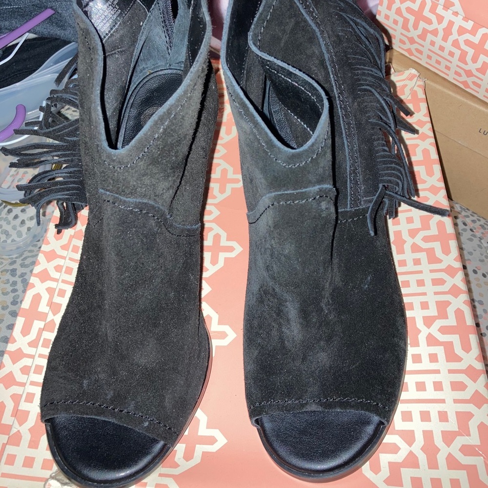 Peep toe women’s booties